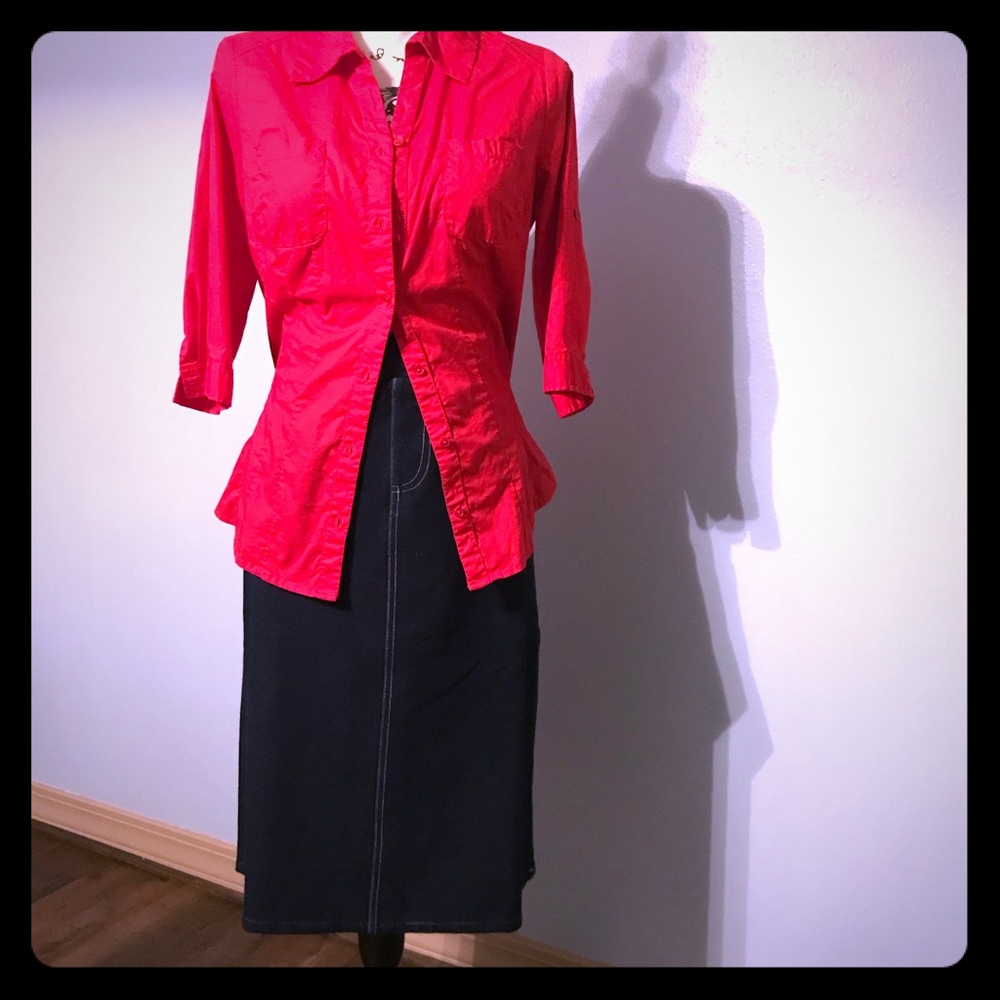 The Main Street Exchange denim skirt